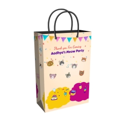Cats Theme Party Supplies | Tall Return Gift Bag | Plain or Personalized